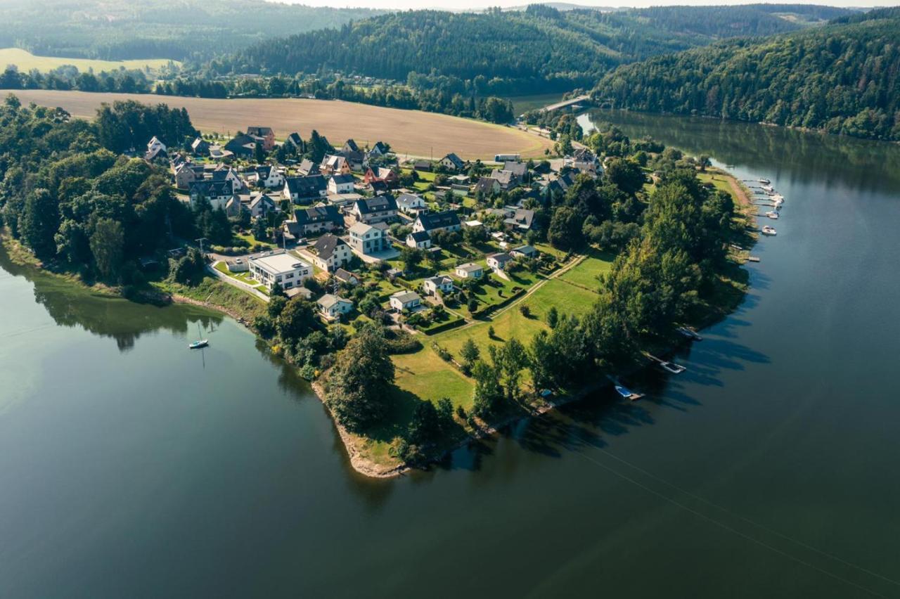 Apartments Saaldorf-Ferienhaus Mit 6 Apartments 45Qm-120Qm Direkt Am Thueringer Meer-Bleilochtalsperre Bad Lobenstein Dış mekan fotoğraf